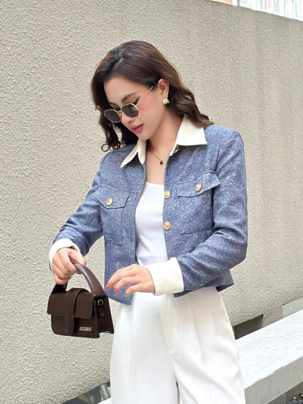 Áo Khoác Dạ Tweed Nữ Cao Cấp