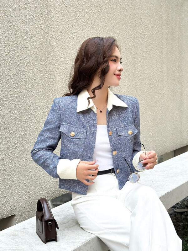 Áo Khoác Dạ Tweed Nữ Cao Cấp