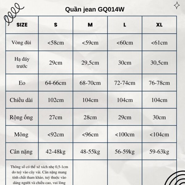 Quần Jean Trắng Suông Loe Nhẹ - Hình ảnh 6