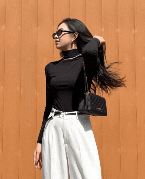 Áo thun cổ lọ GA030