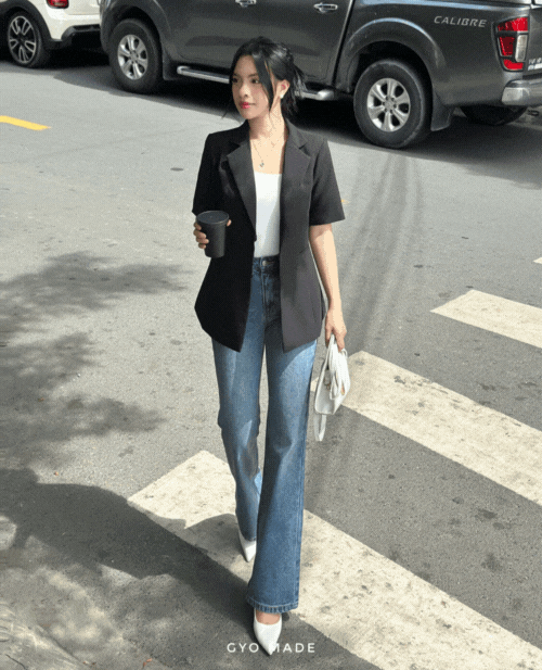 Áo blazer tay lỡ công sở