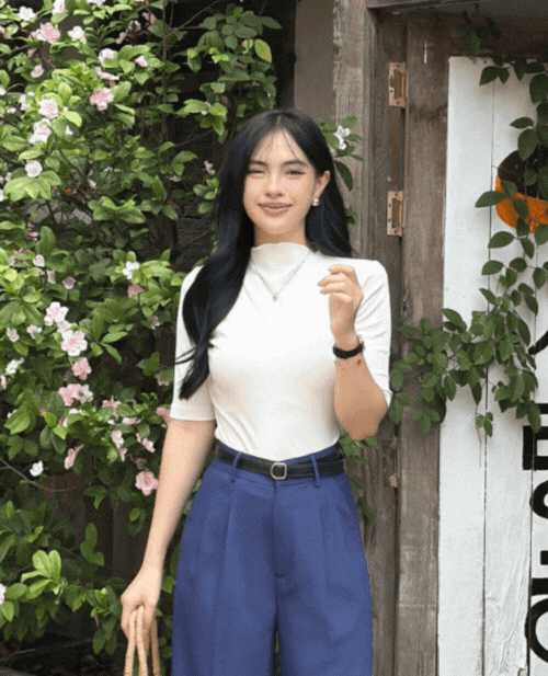 Áo Thun Nữ Tay Lỡ Thun Gân Co Giãn 4 Chiều
