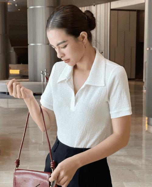 Áo Polo Thun Len Vân Gỗ