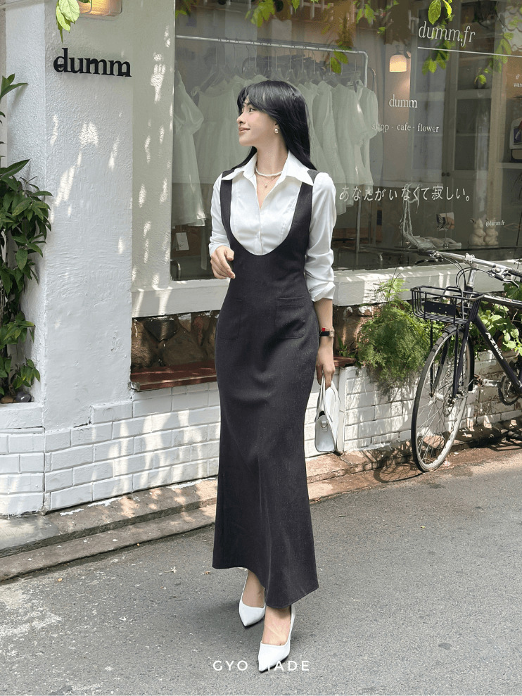 đầm jean GV032 SƠ MI