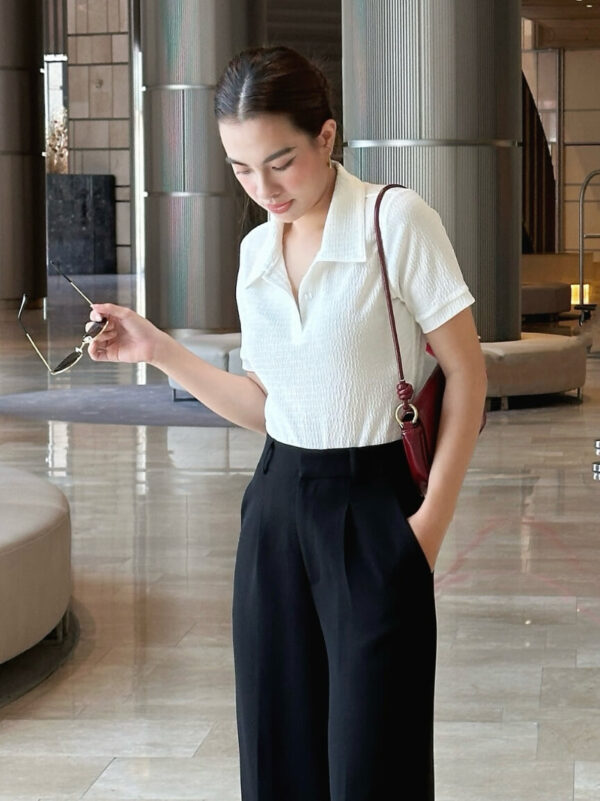 Áo Polo Thun Len Vân Gỗ