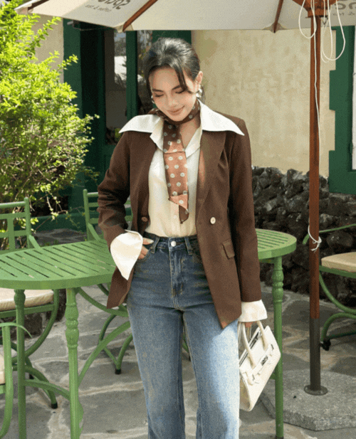 Vest nâu chéo nhật GA100