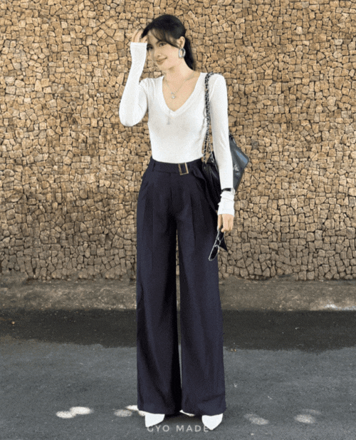 Quần ống rộng denim GQ019