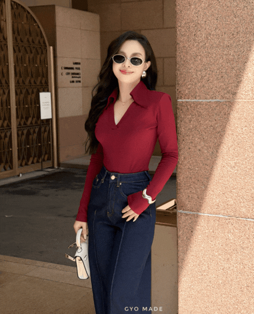 Áo đỏ tay dài GA107