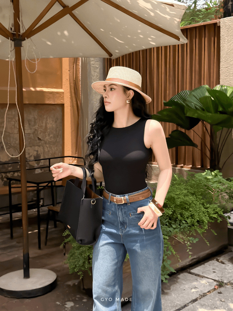 Áo Ba Lỗ Nữ Khoét Lưng Thun Bobby - Hình ảnh 2