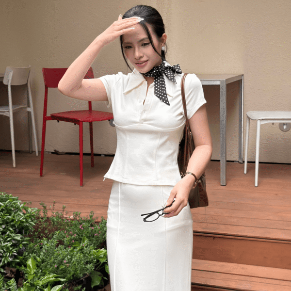 Áo Thun Nữ Cổ Sơ Mi