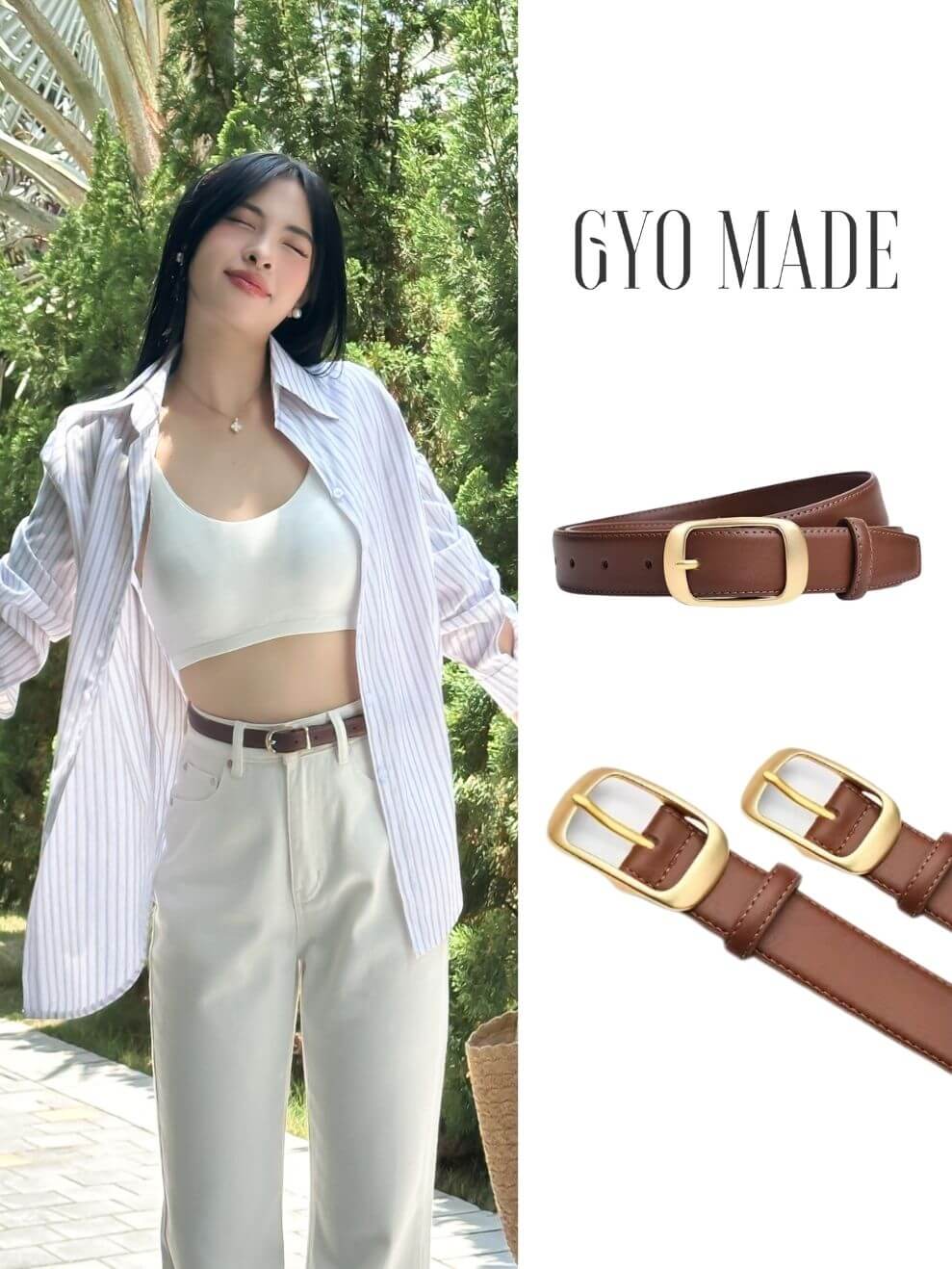 Dây Thắt Lưng Nữ Khóa Chữ Nhật